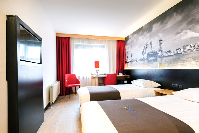Comfort kamer met twee eenpersoonsbedden
